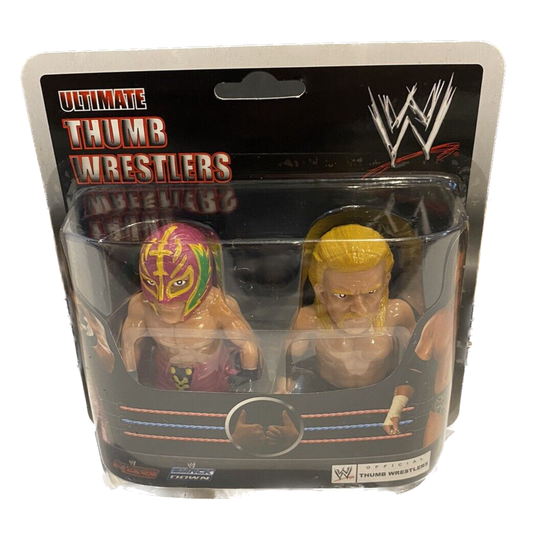 2009 WWE IMC Toys Ultimate Thumb Wrestlers 2-Pack: Rey Mysterio [With Pink Gear] & Triple H