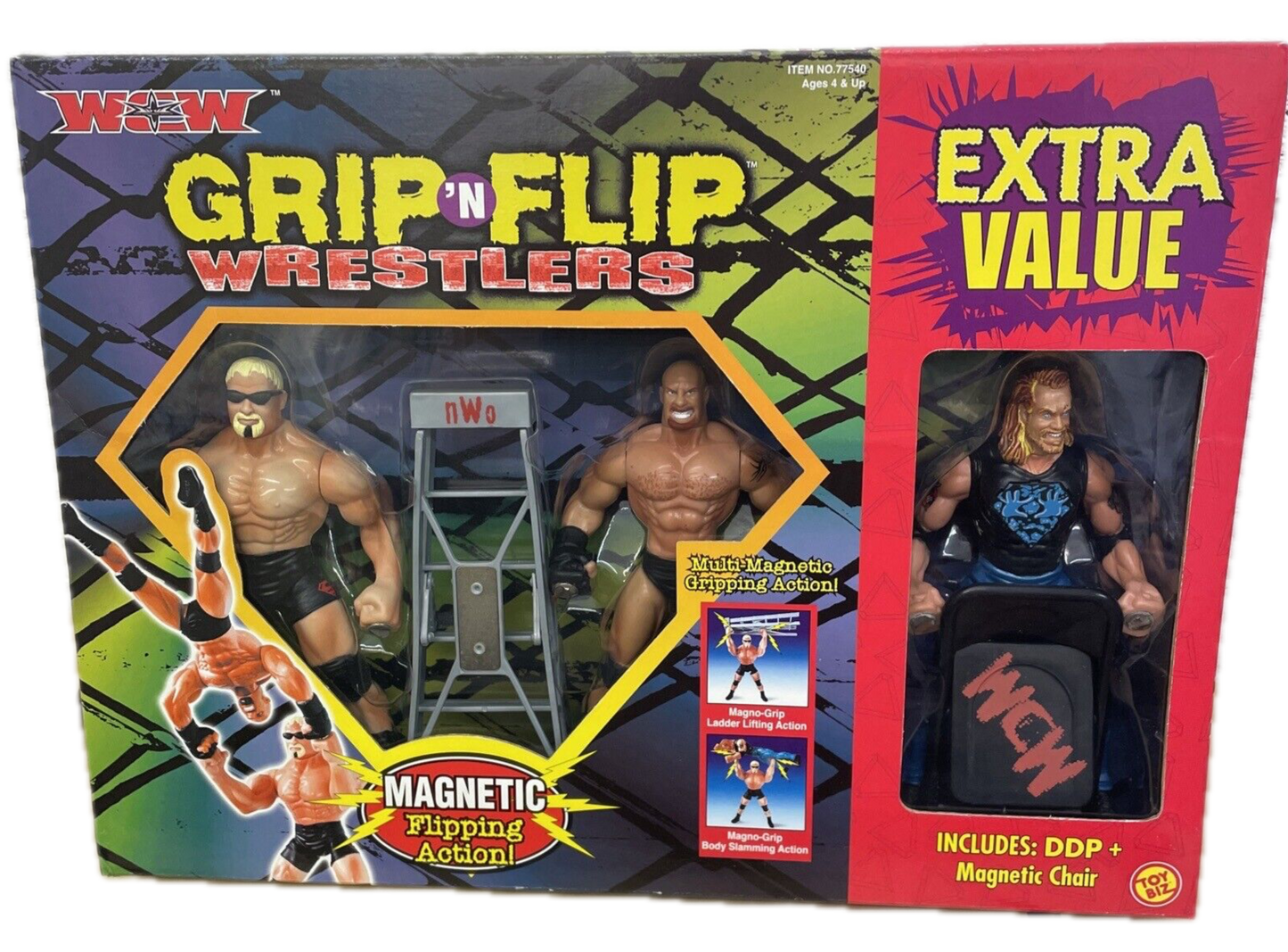 1999 WCW Toy Biz Grip 'N' Flip Series 2 Scott Steiner, Goldberg & Diamond Dallas Page