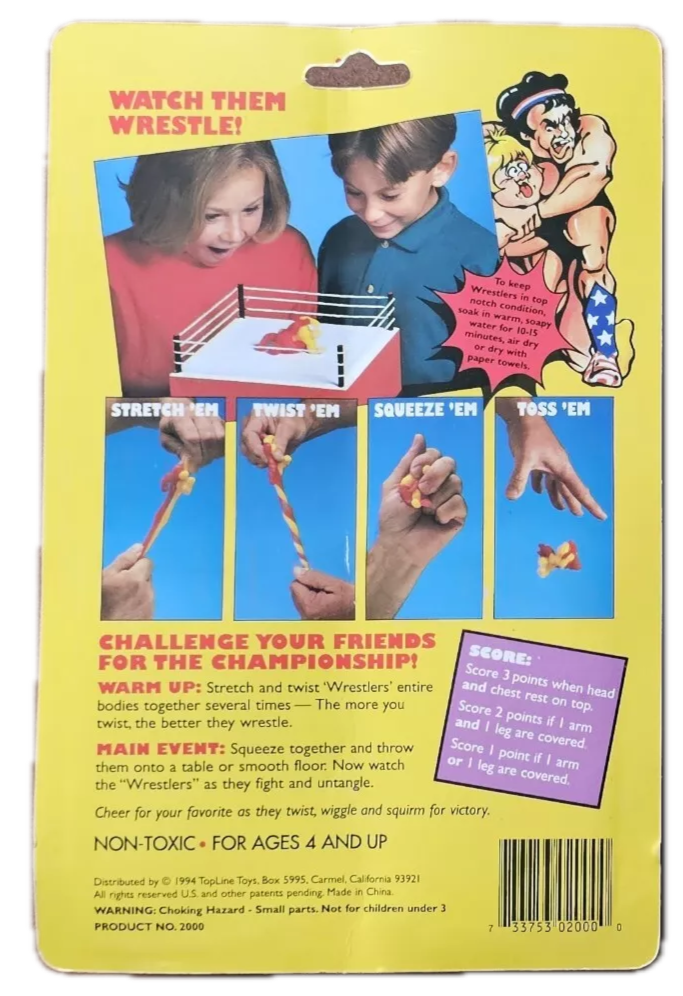 1994 TopLine Toys Toys Wacky Wrestlers