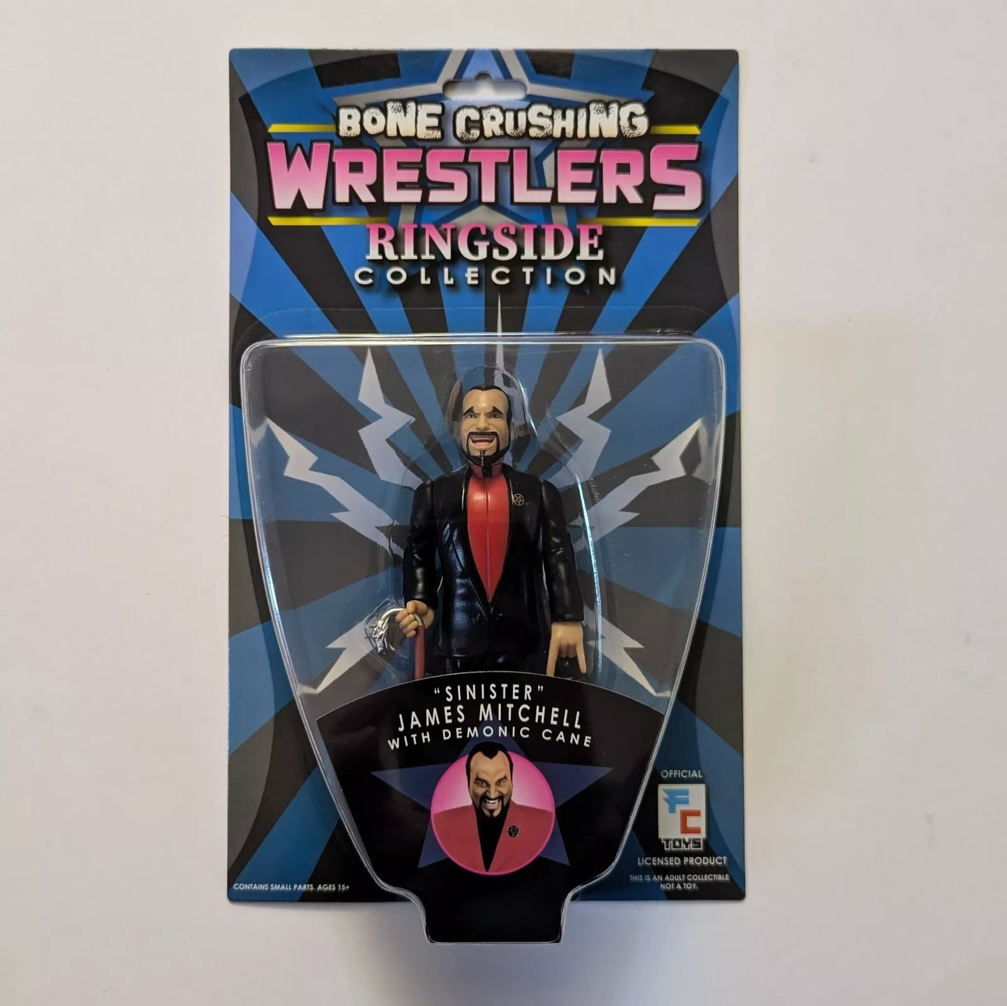 2024 FC Toys Bone Crushing Wrestlers Ringside Collection "Sinister" James Mitchell [Black]