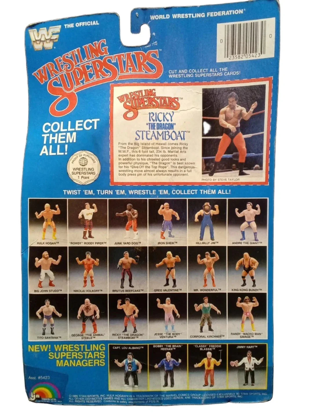 1986 WWF LJN Wrestling Superstars Series 3 Ricky "The Dragon" Steamboat