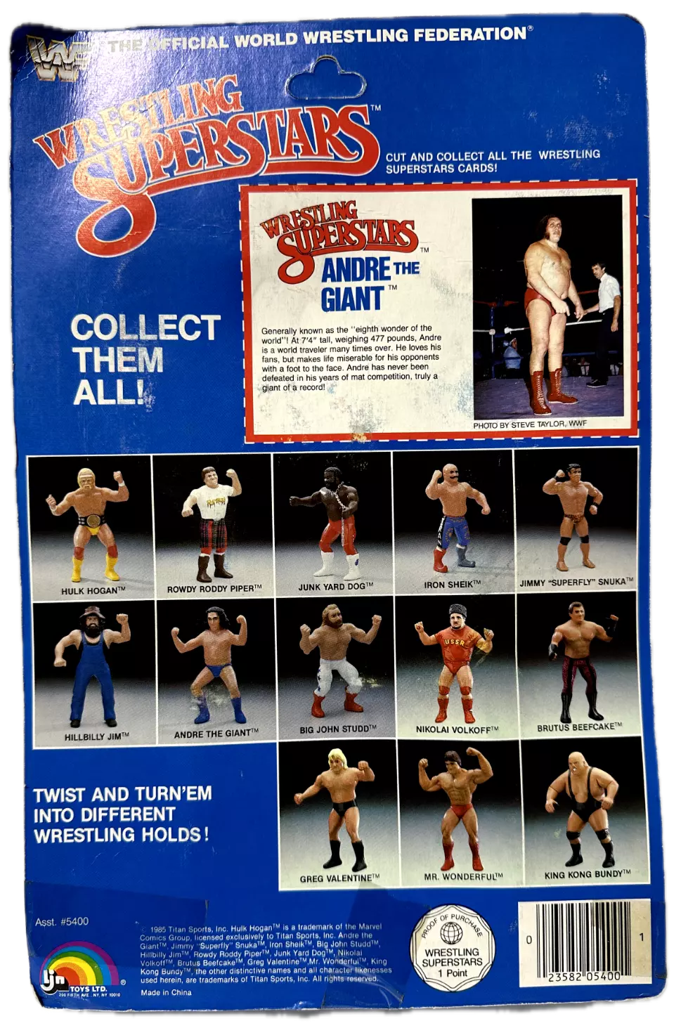 1986 WWF LJN Wrestling Superstars Series 3 Andre the Giant