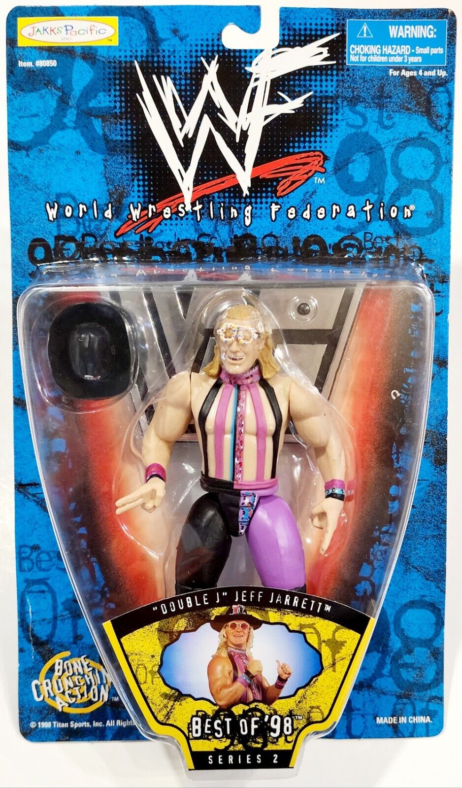 1998 WWF Jakks Pacific Best of 1998 Series 2 "Double J" Jeff Jarrett [Exclusive]