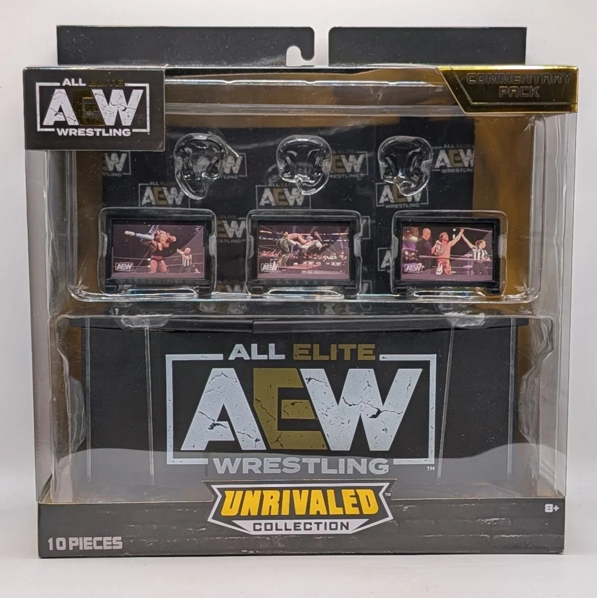 2023 AEW Jazwares Unrivaled Collection Ringside Exclusive Commentary Pack