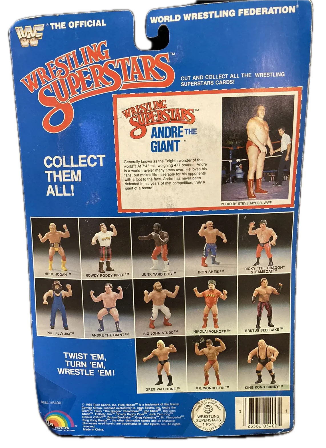 1986 WWF LJN Wrestling Superstars Series 3 Andre the Giant