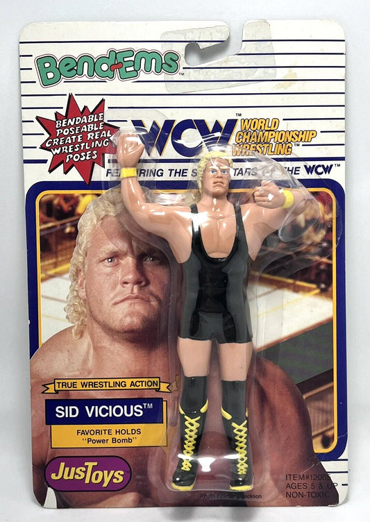 1990 WCW Just Toys Bend-Ems Sid Vicious