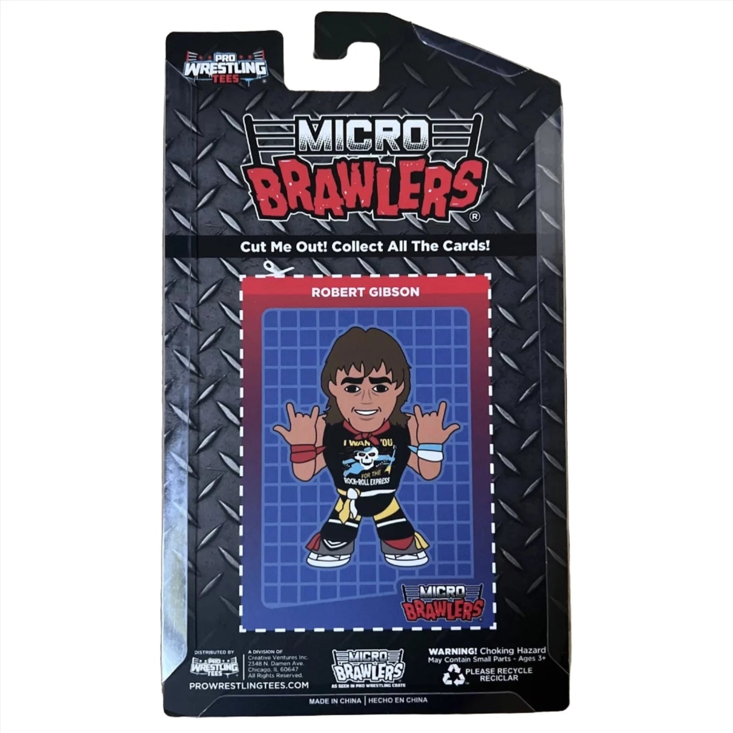 2024 Pro Wrestling Tees Crate Exclusive Micro Brawler All Star Edition Robert Gibson [May, Chase]