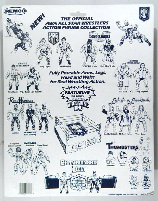 1985 AWA Remco All Star Wrestlers Series 3 Road Warriors: Animal, Paul Ellering & Hawk