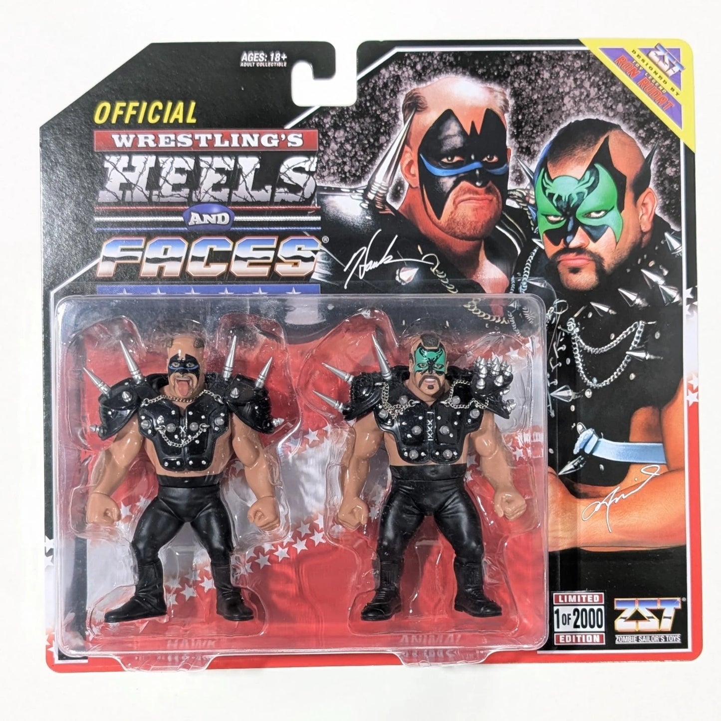 2025 Zombie Sailor's Toys Wrestling's Heels & Faces Multipack: The Road Warriors