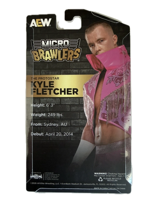 2026 AEW Pro Wrestling Tees Crate Exclusive Kyle Fletcher Micro Brawler