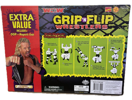 1999 WCW Toy Biz Grip 'N' Flip Series 2 Scott Steiner, Goldberg & Diamond Dallas Page