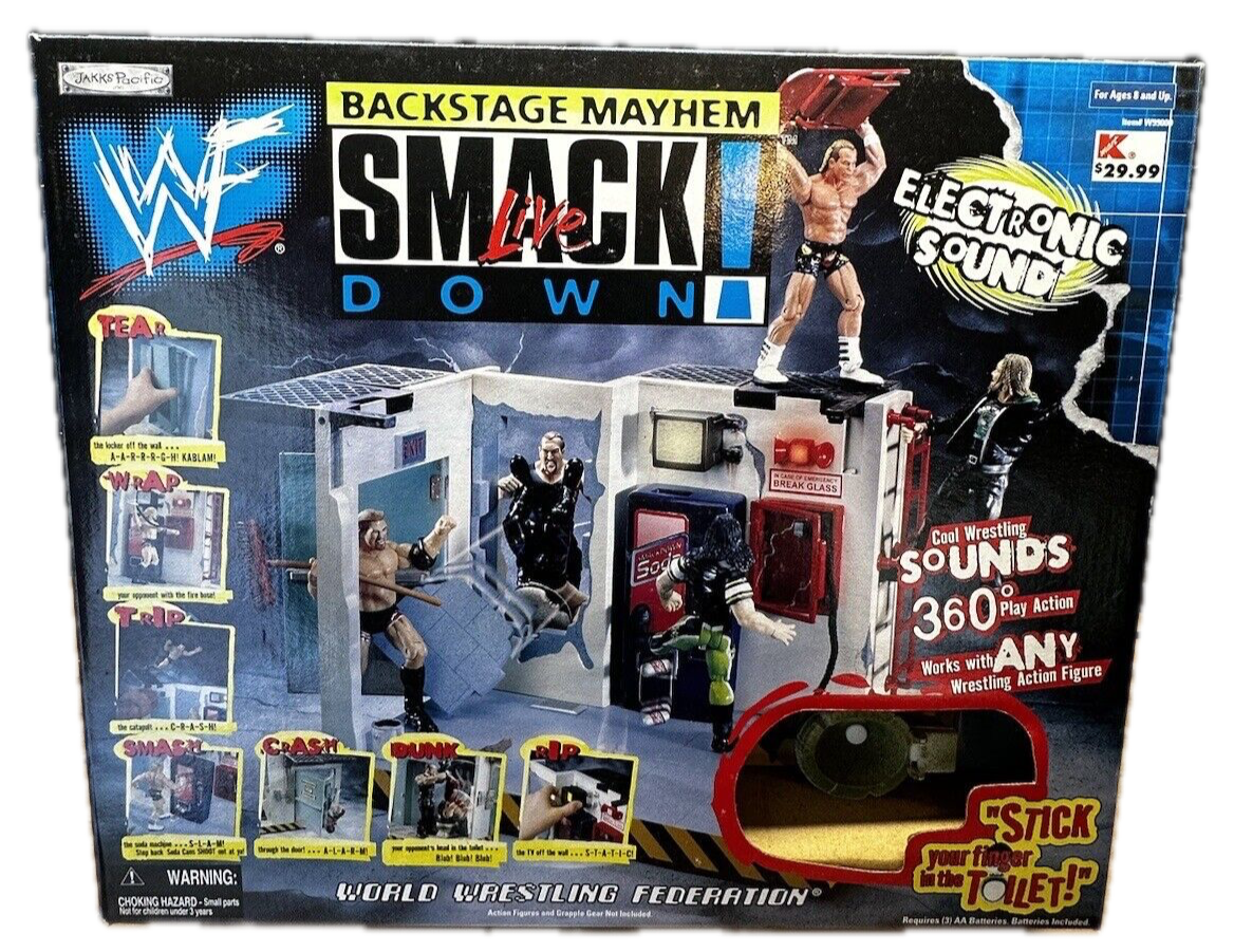 2000 WWF Jakks Pacific Titantron Live SmackDown! Backstage Mayhem Playset