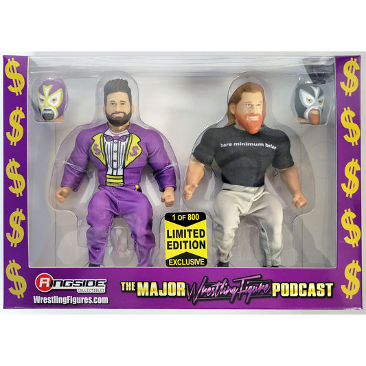 2022 Major Wrestling Figure Podcast Ringside Collectibles Exclusive "Nicknames" 2-Pack: Matt Cardona & Brian Myers