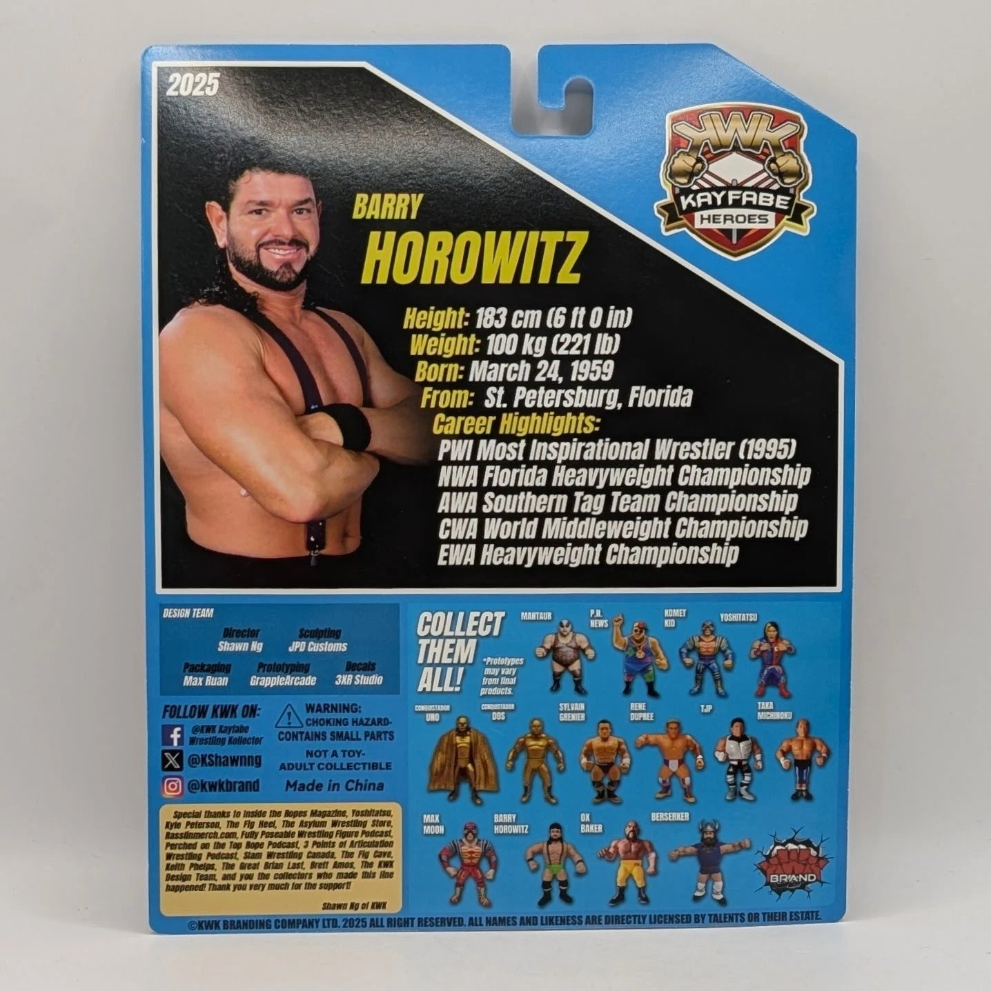 2025 KWK Kayfabe Heroes Barry Horowitz [With Navy Blue Trunks]
