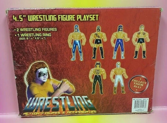 Bootleg/Knockoff 4.5" Wrestling Action Figure Playset