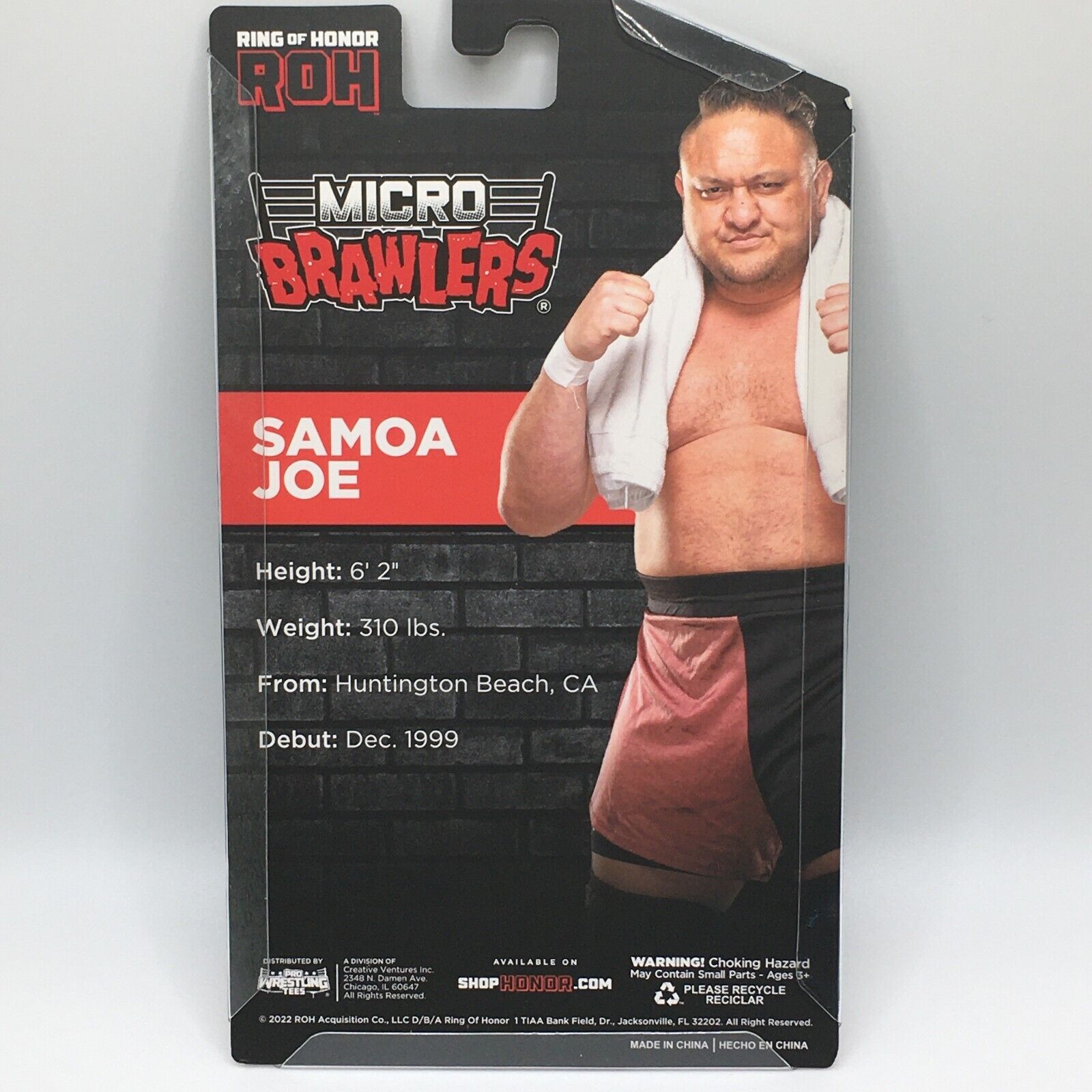 Pro Wrestling Tees on X: FINAL HOURS: SAMOA JOE (ROH Edition) Micro Brawler®  Pre-Order:  Pre-Orders End Today At 1PM ET