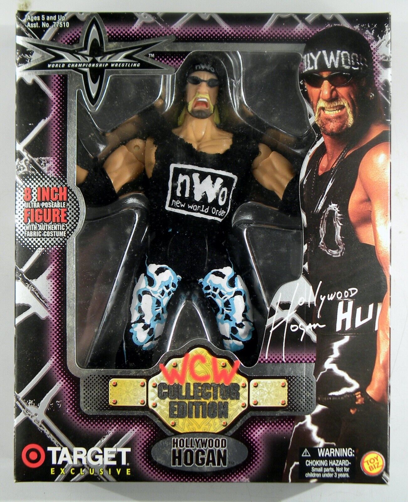 1999 Toy Biz hot WCW Road Wild Wrestlers Hollywood Hogan