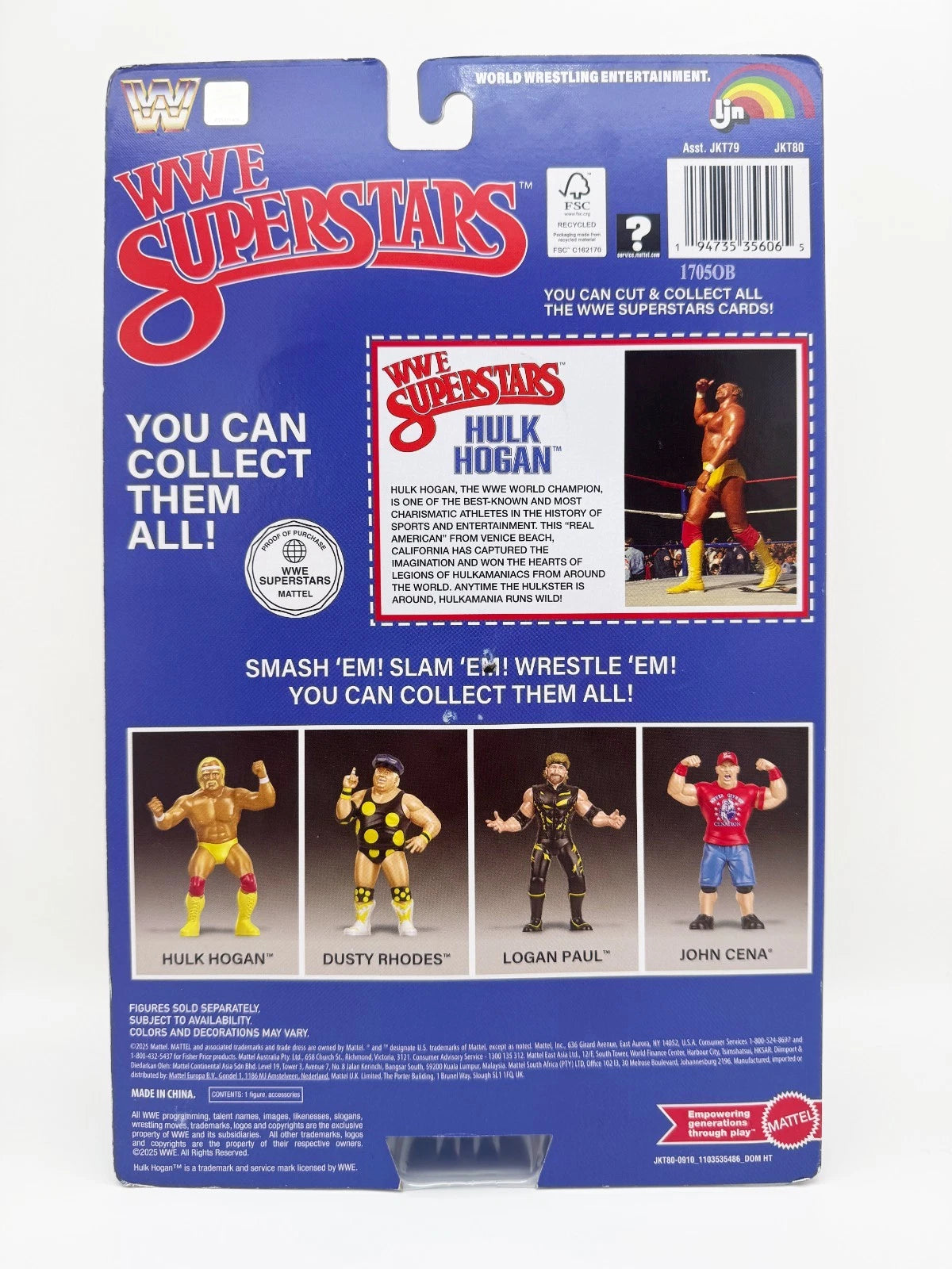 2025 Mattel LJN WWE Superstars Series 1 Hulk Hogan [Exclusive