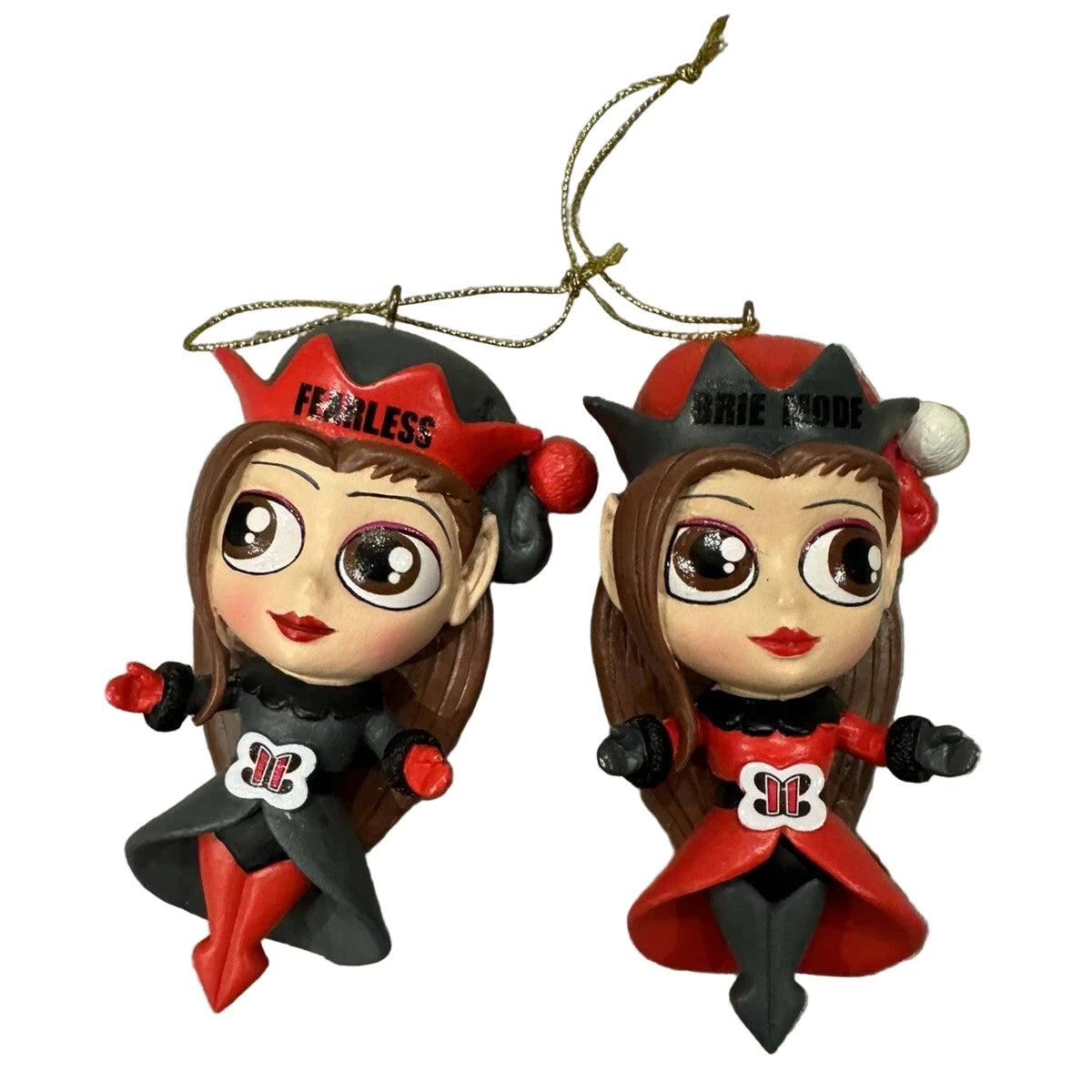 2016 WWE Elf Ornaments Bella Twins