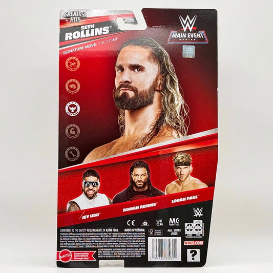 2026 WWE Mattel Main Event Greatest Hits Series 4 Seth Rollins