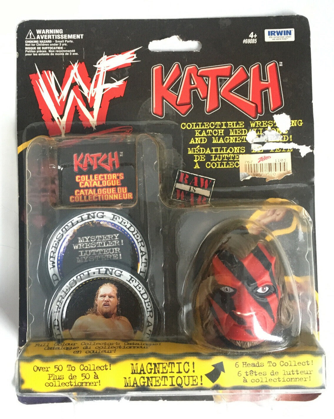 1999 WWF Irwin Toy Kane Katch Magnetic Head