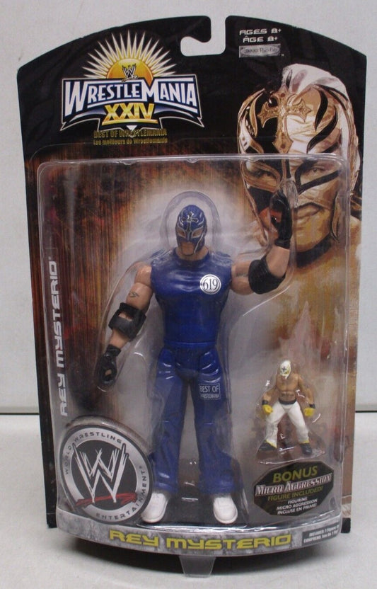 2008 WWE Jakks Pacific Ruthless Aggression Road to WrestleMania XXIV "Best Of WrestleMania" Rey Mysterio