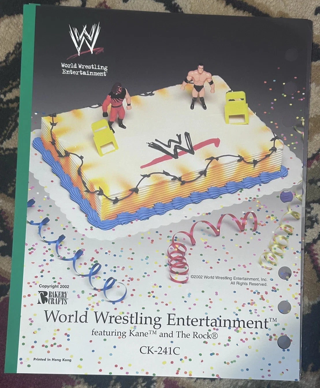2002 WWE Bakery Crafts/Just Toys Cake Toppers/Micro Bend-Ems Kane & The Rock