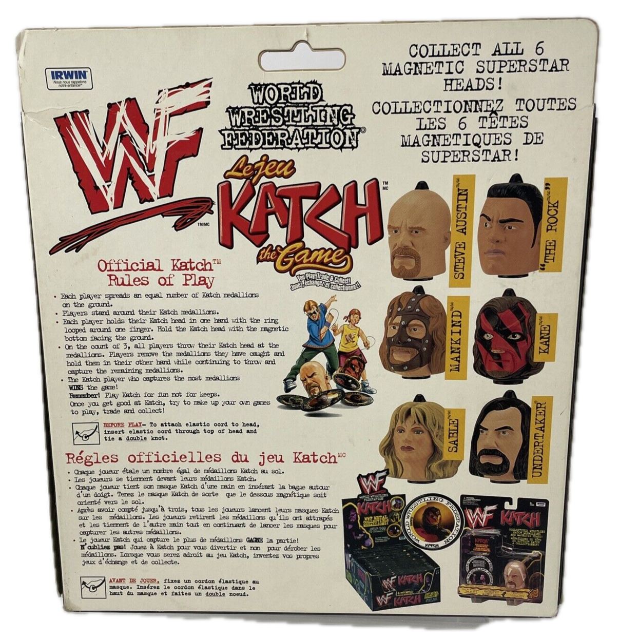 1999 WWF Irwin Toy Katch the Game [With Sable & Undertaker] – Wrestling ...