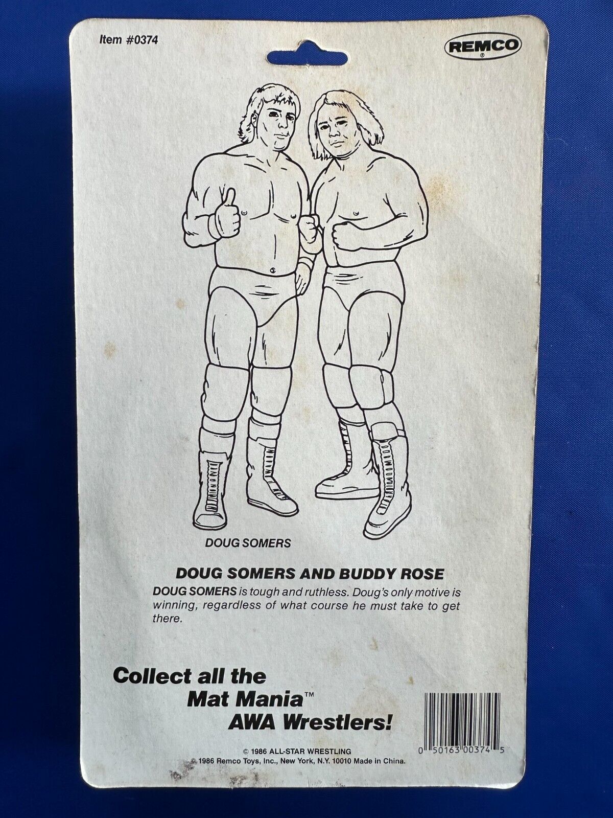 1986 AWA Remco All Star Wrestlers Series 5 "Mat Mania" Doug Somers