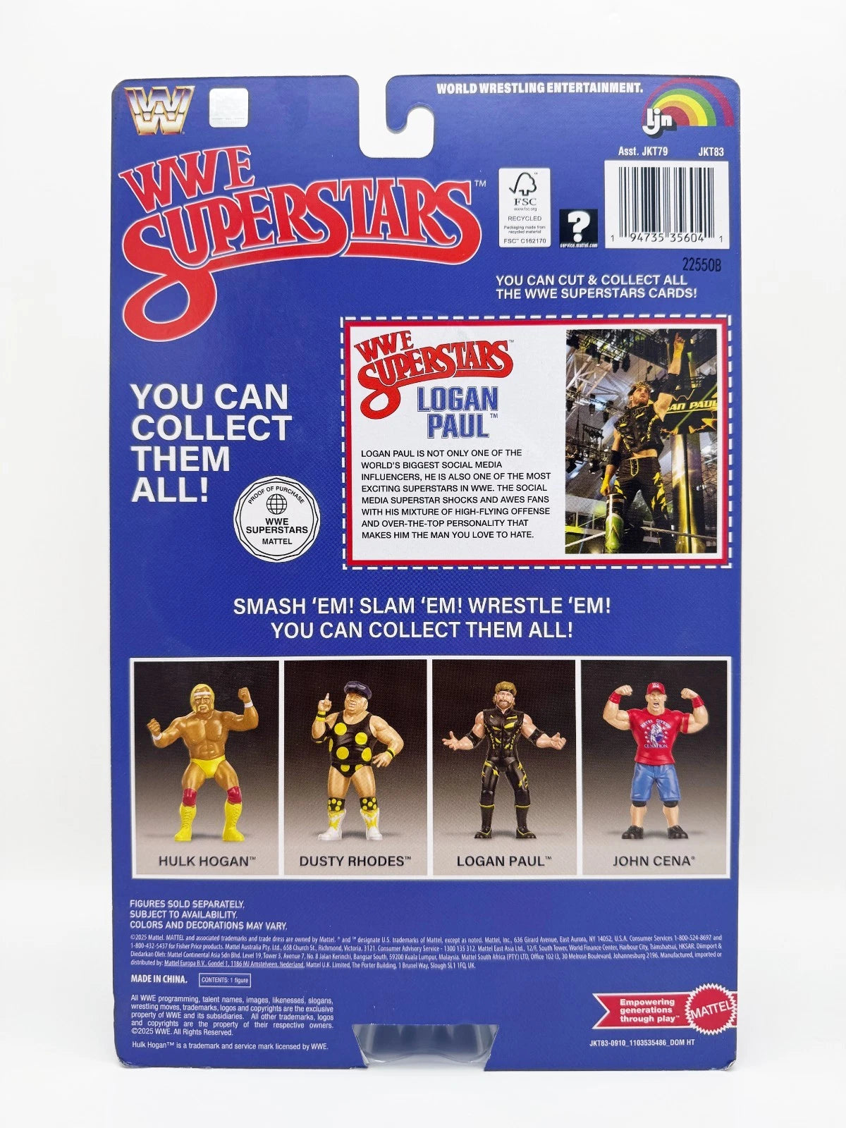 2025 Mattel LJN WWE Superstars Series 1 Logan Paul [Exclusive]