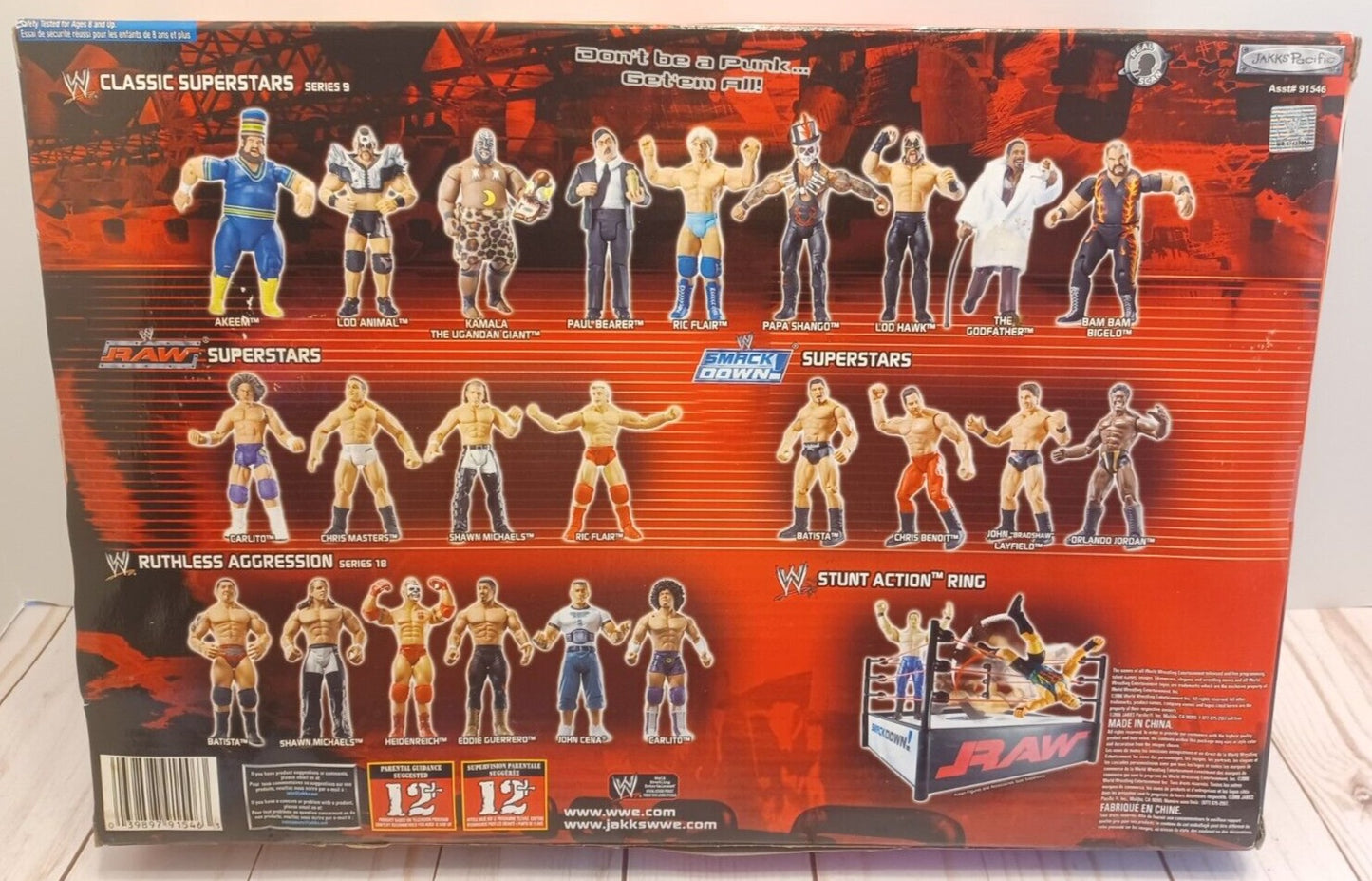 2006 WWE Jakks Pacific Titantron Live "Raw Superstars" Box Set: Ric Flair, Carlito, Chris Masters & Shawn Michaels