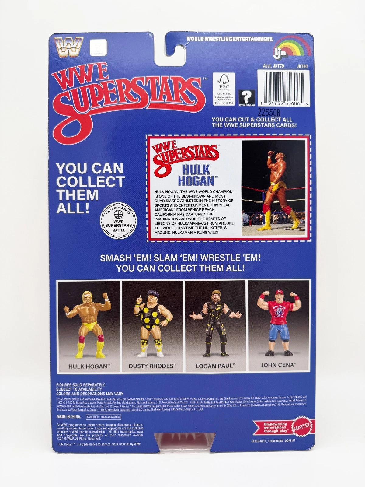 2025 Mattel LJN WWE Superstars Series 1 Hulk Hogan [Exclusive, Chase]