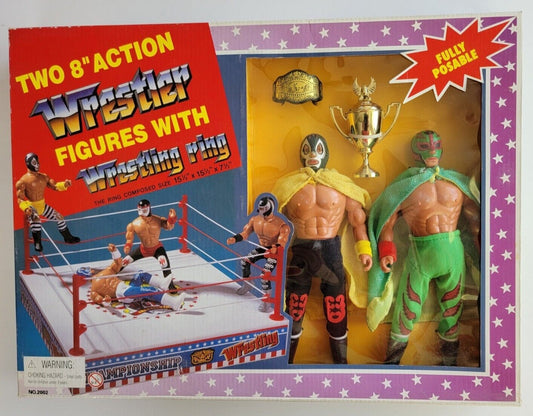 1993 The Magnificent Wrestler Mil Mascaras vs. Rey Mysterio Jr. [With Wrestling Ring]