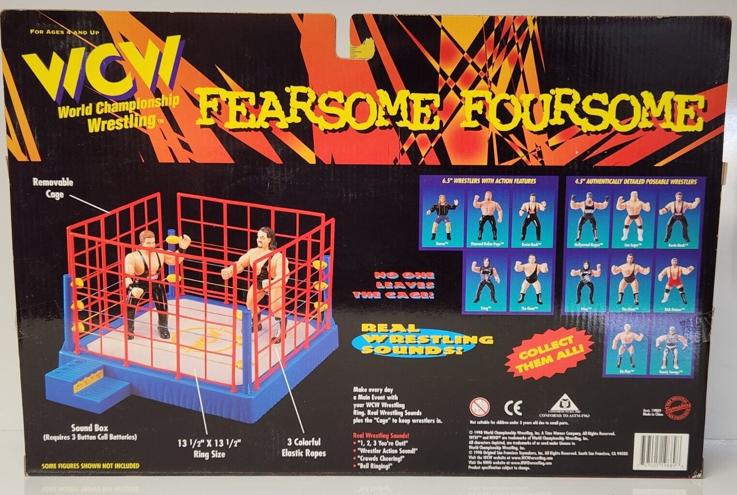 1998 WCW OSFTM 6.5" Articulated Fearsome Foursome: Goldberg, Ric Flair, Diamond Dallas Page & Chris Benoit