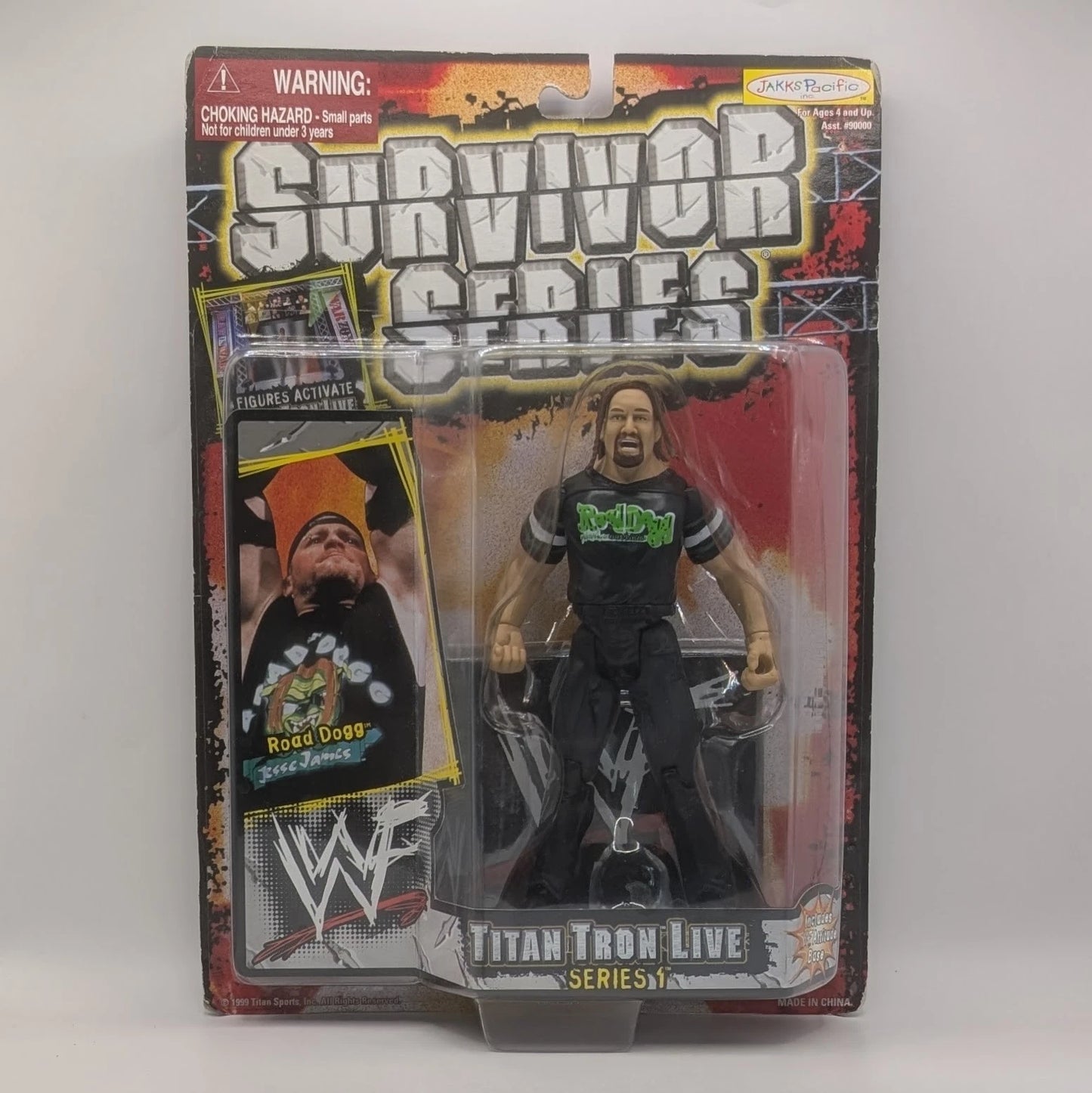 1999 WWF Jakks Pacific Titantron Live Series 1 Road Dogg Jesse James