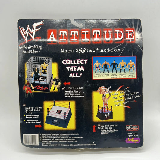 1998 WWF Just Toys Micro Bend-Ems Attitude Stone Cold Steve Austin [Skull Shirt], The Rock, Billy Gunn & Road Dogg Jesse James