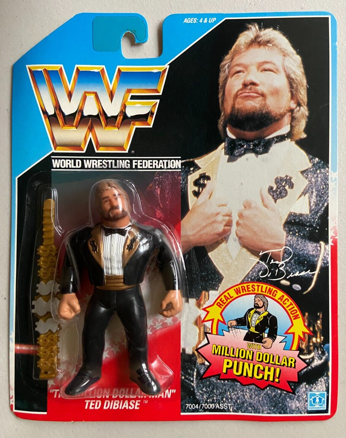 テッド•デビアス　ミリオンダラーマン　ハズブロ フィギュア WWF WWE WWF ハズブロ テッドデビアス ミリオンダラーマン フィギュア 未