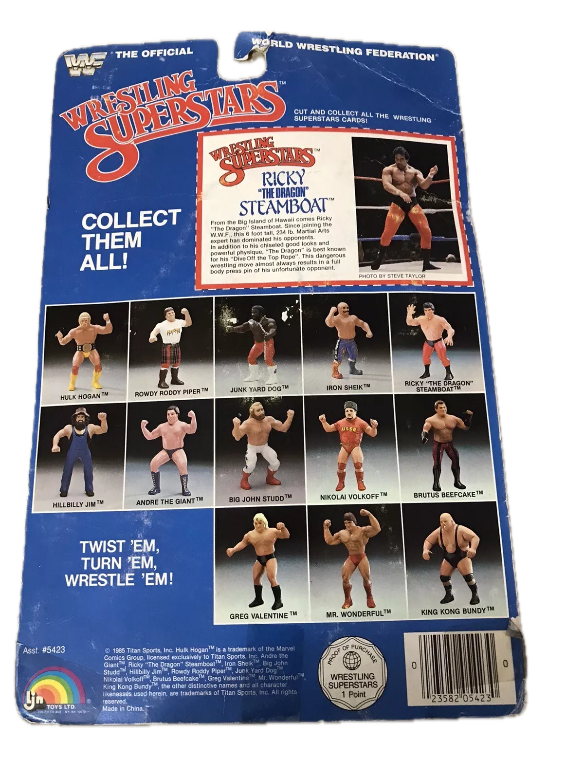 1986 WWF LJN Wrestling Superstars Series 3 Ricky "The Dragon" Steamboat