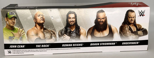 2020 WWE Mattel Micro Collection Series 2 5-Pack: John Cena, The Rock, Roman Reigns, Braun Strowman & Undertaker