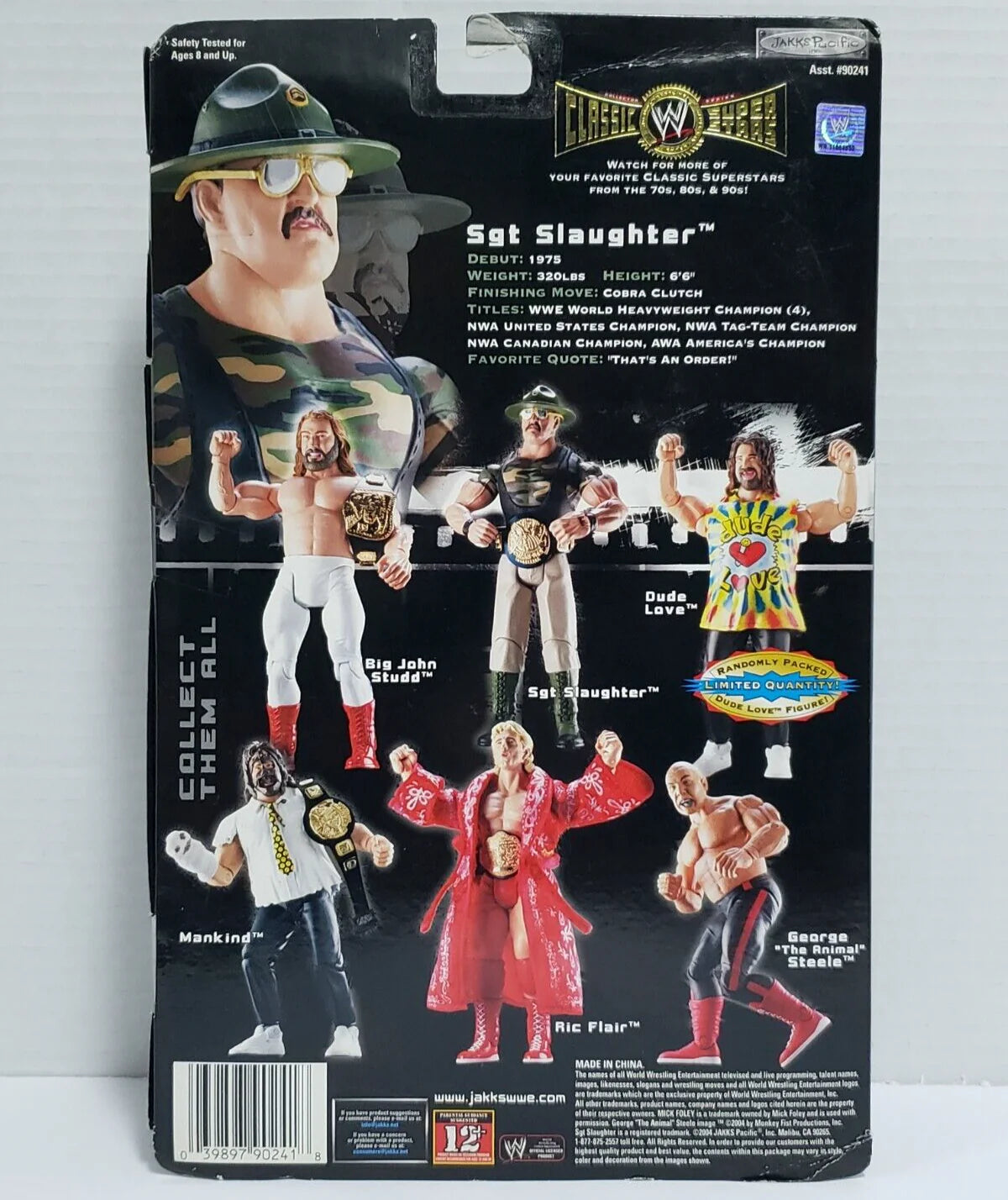 2004 WWE Jakks Pacific Classic Superstars Series 2 Sgt. Slaughter