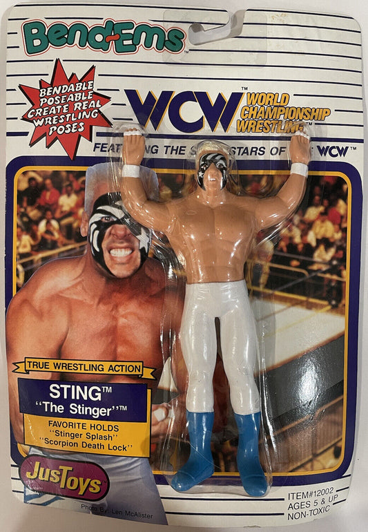 1990 WCW Just Toys Bend-Ems Sting [Small Card]