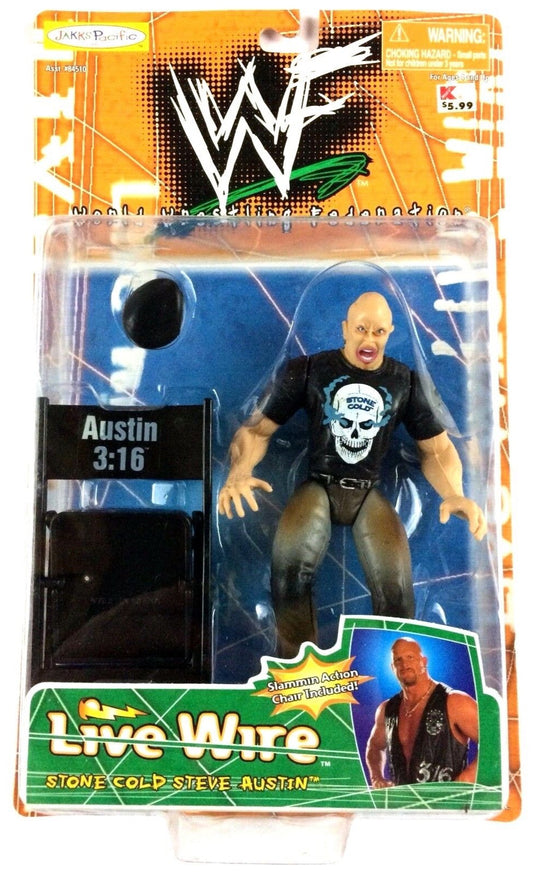 1998 WWF Jakks Pacific Live Wire Series 1 Stone Cold Steve Austin [Exclusive]