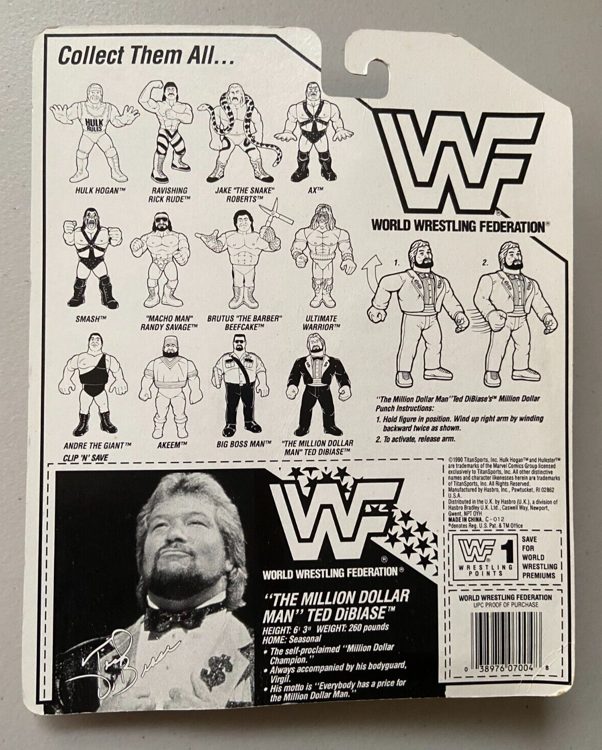 1990 WWF Hasbro Series 1 