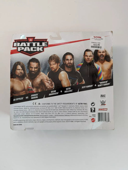 2019 WWE Mattel Basic Battle Packs Series 59 Jinder Mahal vs. AJ Styles