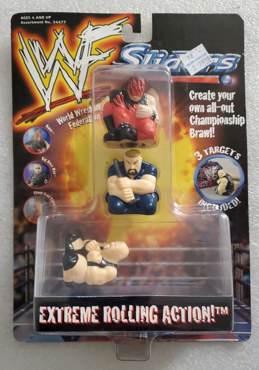 1999 WWF Oddz On Sliders: Kane, Big Boss Man & Stone Cold Steve Austin