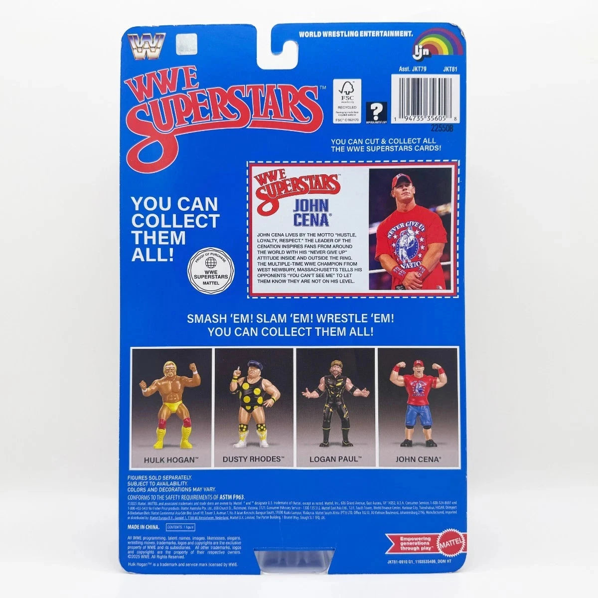 2025 Mattel LJN WWE Superstars Series 1 John Cena [Exclusive]