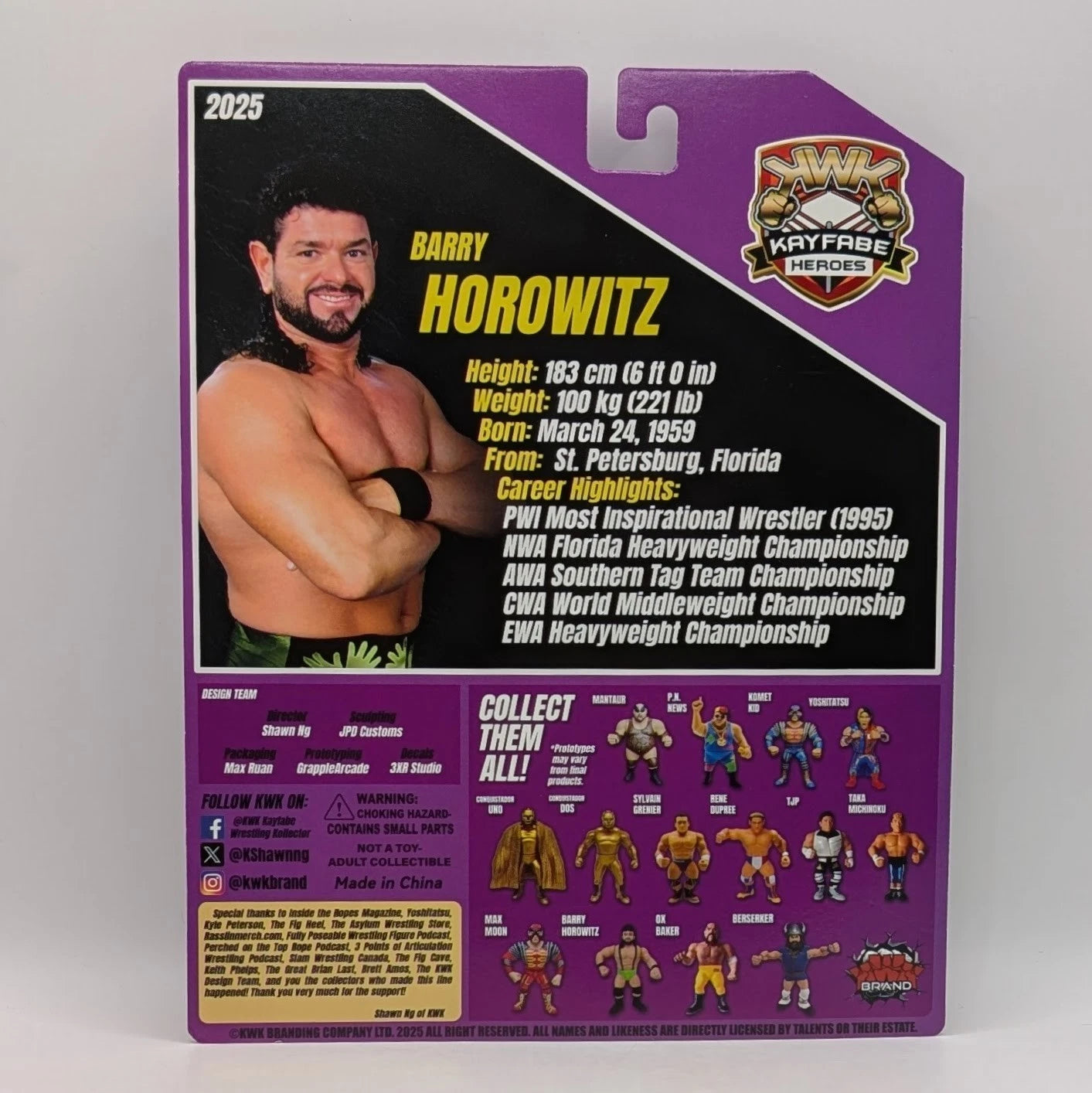 2025 KWK Kayfabe Heroes Barry Horowitz [With Black Trunks]