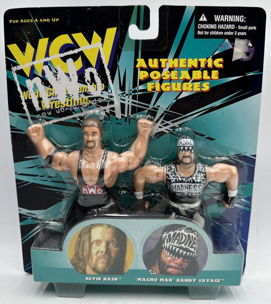 1998 WCW OSFTM 4.5" Articulated 2-Packs: Kevin Nash & "Macho Man" Randy Savage