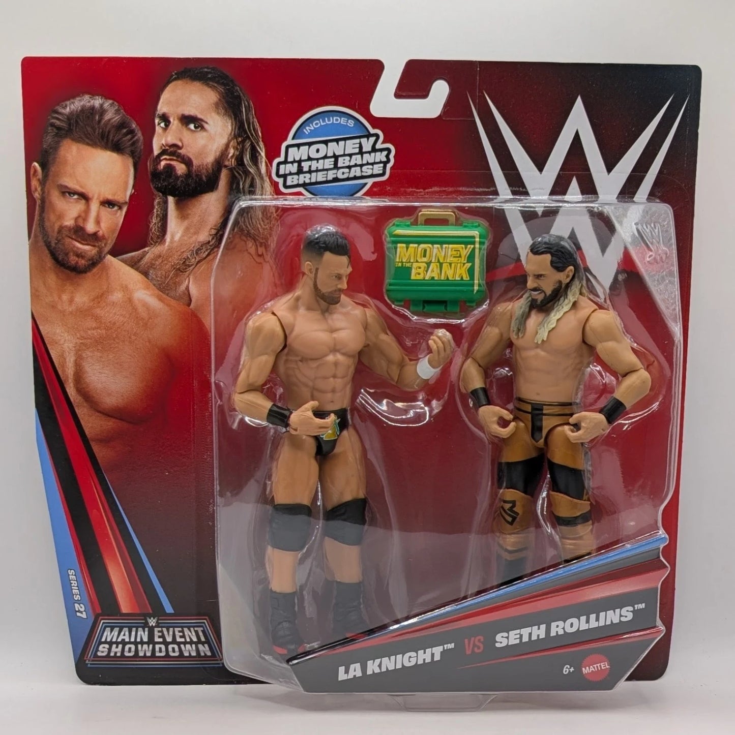 2026 WWE Mattel Main Event Showdown Series 27 LA Knight vs. Seth Rollins
