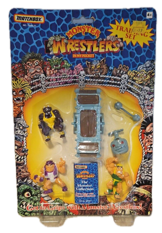 1994 Matchbox Monster Wrestlers In My Pocket Training Set